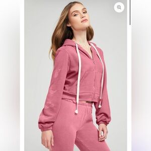 NWT RARE Wildfox Lucky Charms 2pc Set - Knox Pants + Zip Up Hoodie - both M